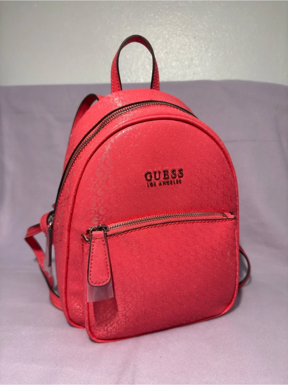 guess store mini backpack red Affordable Luxury Nylon Stylish Cherry Print GUESS Backpack